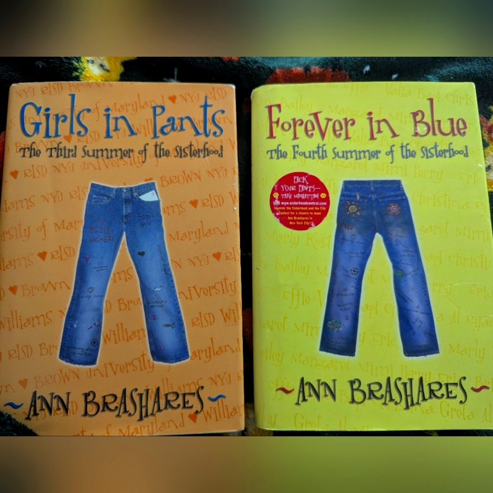 "Girls in Pants" & "Forever in Blue" by Ann Brashares 1st Ed Sisterhood